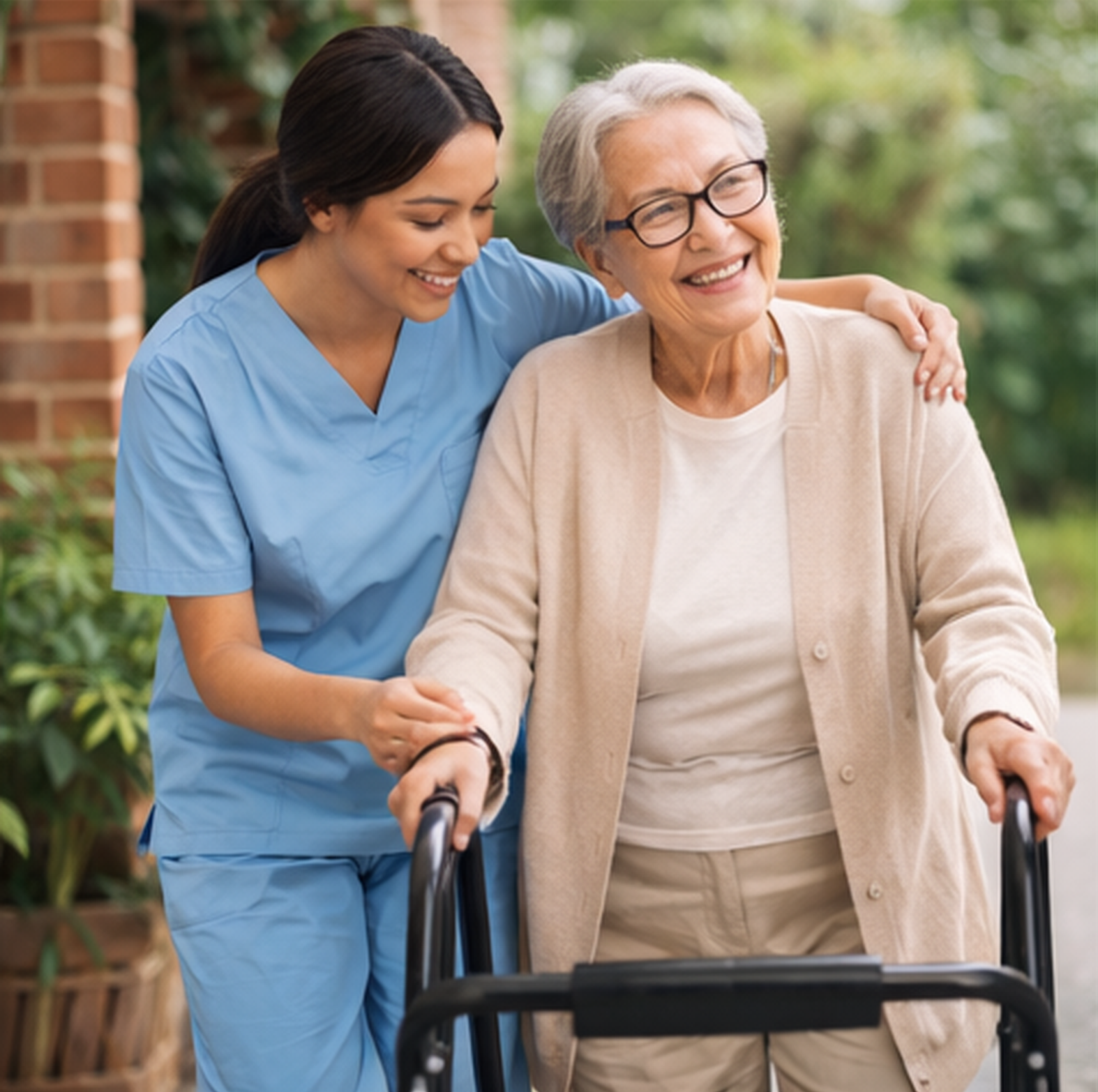 Pillar Home Care vision, mission, values, and services overview.